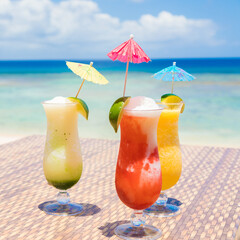 海の見えるレストラン　トロピカルドリンク
