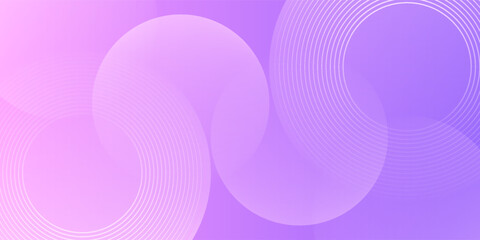 Obraz premium Abstract circles on pink and purple background. Geometric lines design