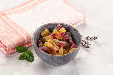 Sweet and sour marmalade worms