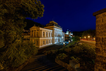 Evening photography of Social house Casino Marianske Lazne (Marienbad)