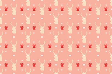 Seamless Christmas Pixel Vector Pattern. Bright and Colorful Festive Design for Fabric, Wrapping Paper, Packaging, and Crafts.