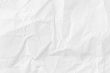 Obraz premium Crumpled White Paper Textured Background for Design Projects