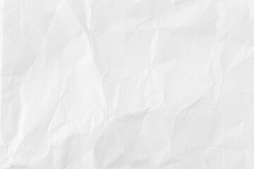 Crumpled White Paper Textured Background for Creative Projects