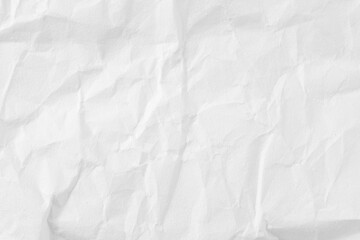 Crumpled Textured White Paper Background for Creative Projects