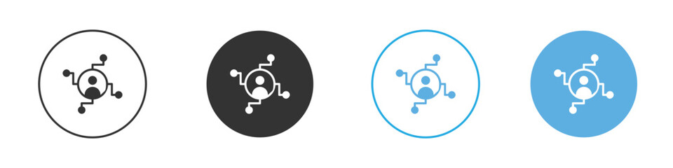 Affiliate marketing icon Logo Template Design set