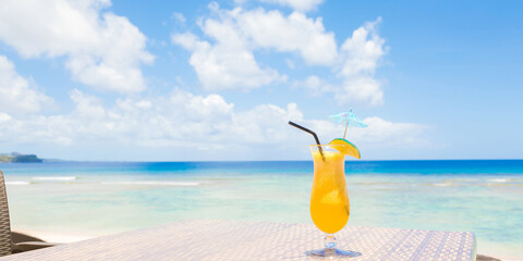 海の見えるレストラン　トロピカルドリンク
