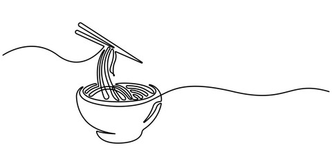 chow mein Continuous one line drawing, One line illustration of ramen bowl, 
 Link ×Title:
Vector illustration of spaghetti isolated on white background for kids coloring activity worksheet/workbook.