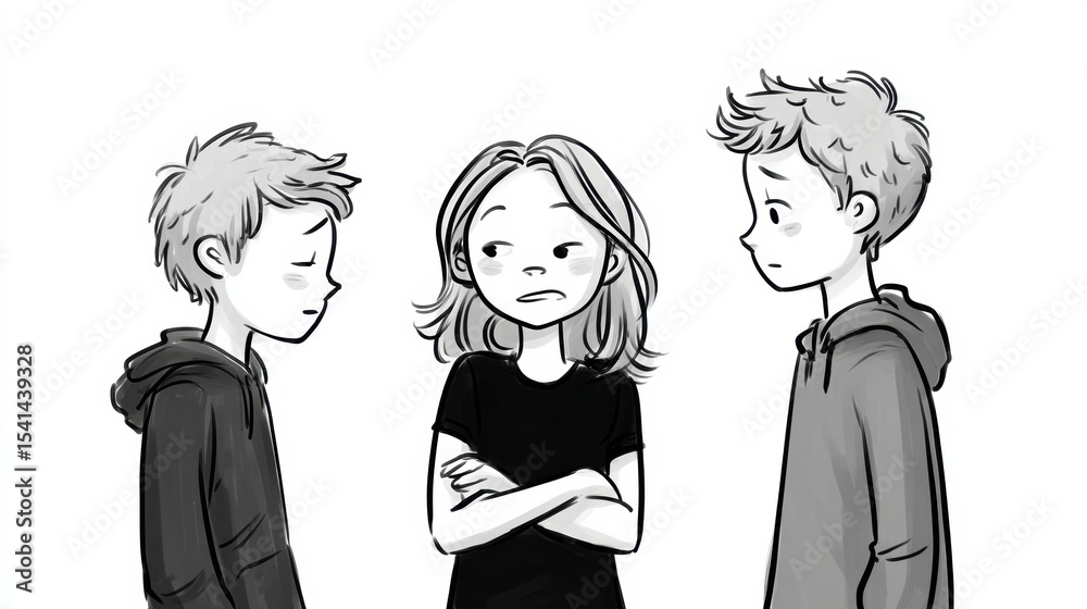 Poster understanding the dynamics of bullying roles bully, victim, and bystander in a school environment