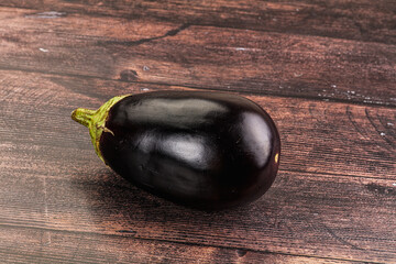 Raw ripe organic eggplant vegetable