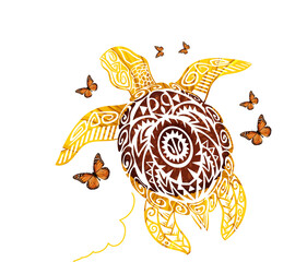 Gulf of Mexico turtle ESTD 1550 Funny Svg Design