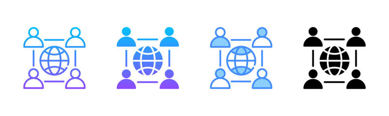 Cooperation Multi Style Icon Set