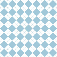 Fototapeta premium Fresh Blue Plaid Seamless Pattern Background for Summer Textiles, Wrapping, and Seasonal Design