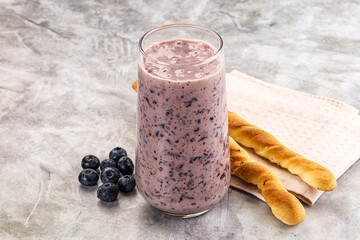 Blueberry milkshake sweet dessert drink