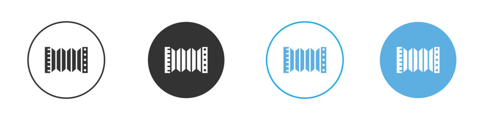 Bandoneon instrument Logo Template Design set