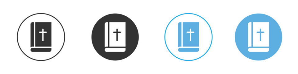 Bible icon Logo Template Design set
