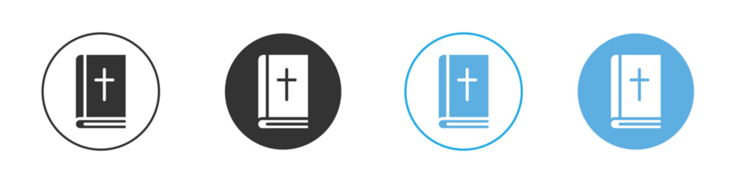 Bible icon Logo Template Design set