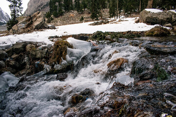 river in the mountains