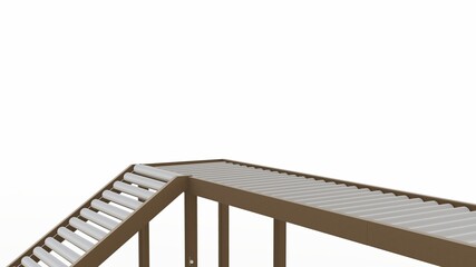 Industrial Conveyor Belt System Modern Roller Conveyor Automated Material Handling Equipment