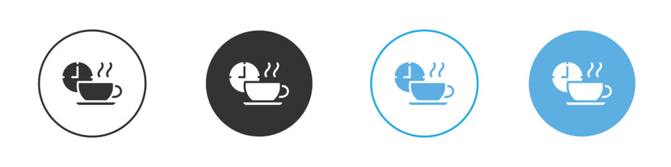 Break icon Logo Template Design set