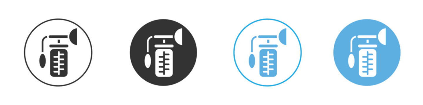 Breast pump icon Logo Template Design set