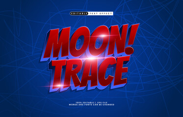 moon trace editable text effect with a galaxy and space text effect