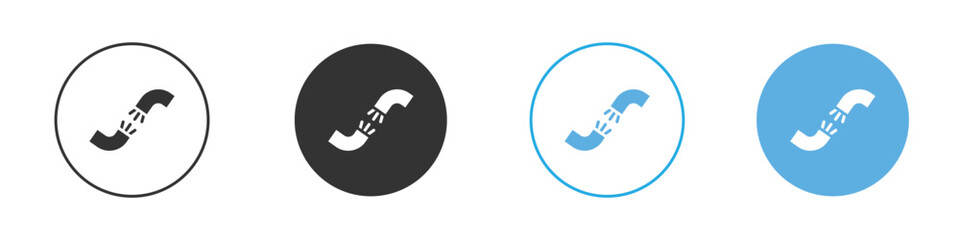 Broken Wire Icon icon Logo Template Design set