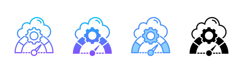 Throughput Multi Style Icon Set
