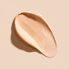 Beige Foundation Swatch on Neutral Background