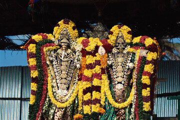 indian hindu decorated gods India