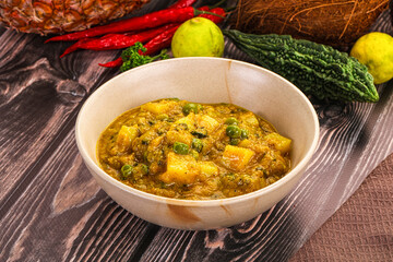 Aloo masala with green peas