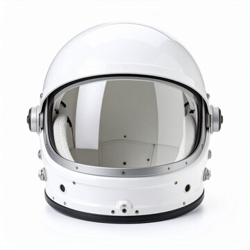 Generated image. astronaut helmet (real) on a white background without shadows