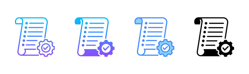 Log Multi Style Icon Set