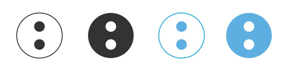 Colon signs Logo Template Design set