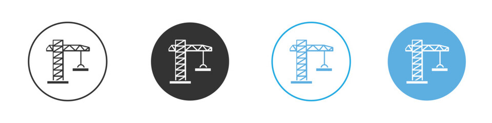 Crane icon Logo Template Design set