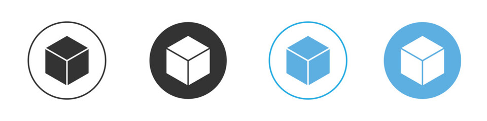 Cube icon Logo Template Design set