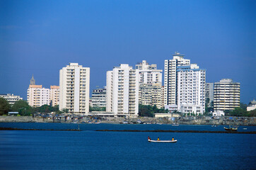 Skyline of Nariman Point, Bombay Mumbai, Maharashtra, India