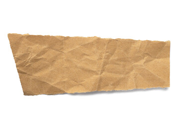 Torn yellow old parchment with shadow