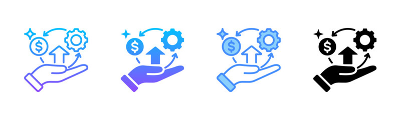 Working Multi Style Icon Set
