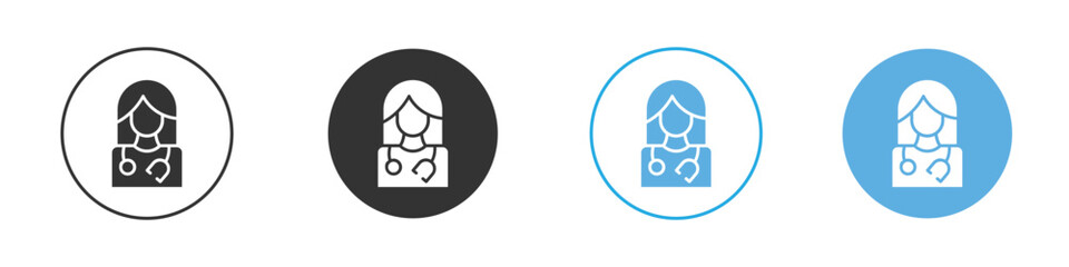 Doctor icon Logo Template Design set