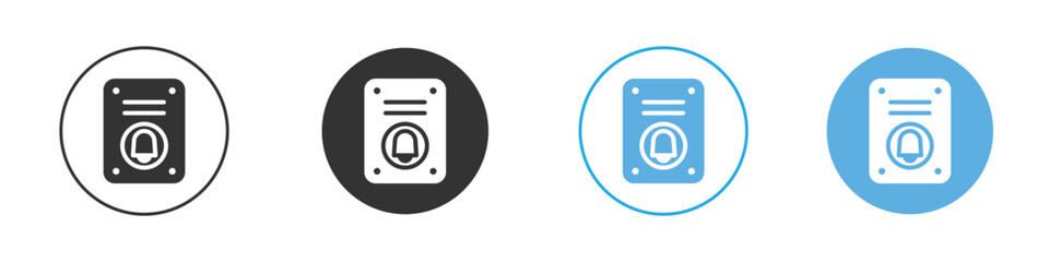 Doorbell icon Logo Template Design set