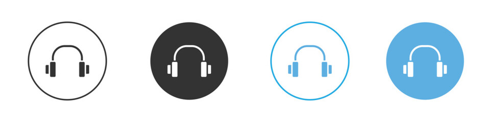 Ear muffs icon Logo Template Design set