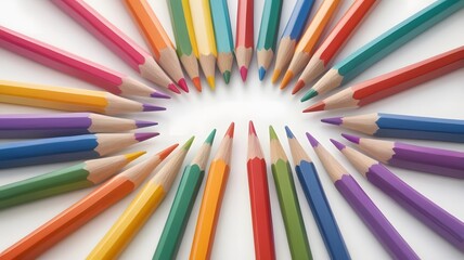 Fototapeta premium Vibrant Hues A Colorful Exploration of Culture Through Art Supplies