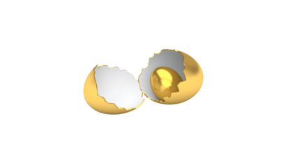 Egg white on white background