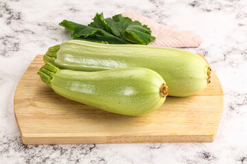 Raw frsh ripe zucchini vegetable