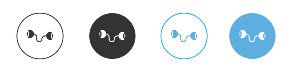 Exercise bands icon Logo Template Design set