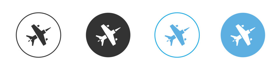 Fighter jet icon Logo Template Design set