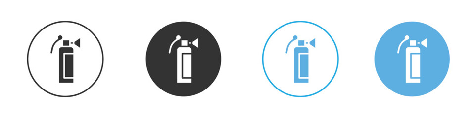 Fire extinguisher icon Logo Template Design set