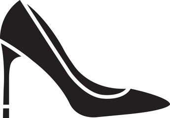 Shoes (High Heels) Vector Icon Stock Illustration