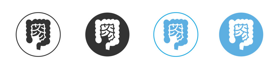 Gut icon Logo Template Design set