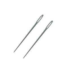 minimalist needle illustration, icon for sewing and crafts